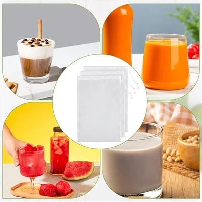 Food Grade Nylon Mesh Filter Bag For Wine / Nut Milk / Fruit Juice / Coffee